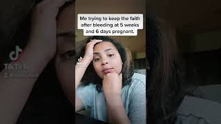 Bleeding during pregnancy 😩 #Ivf #ivfpregnancy #bleedinginpregnancy