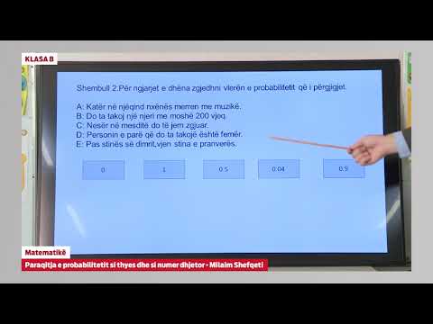 e Mesimi Klasa 8 - 8031 Matematikë - Paraqitja e probalitetit si thyese dhe si numër dhjetor
