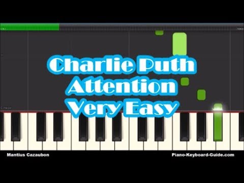How to Play Attention by Charlie Puth on Piano - Right Hand, Slow