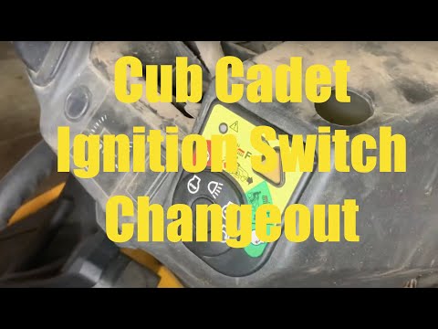 DIY Cub Cadet Riding LawnMower Ignition Switch Changeout Tutorial [Cub Cadet Ignition Key Switch]