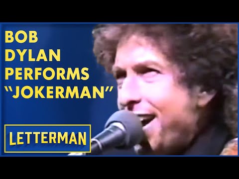 Bob Dylan Performs "Jokerman" (1984) | David Letterman