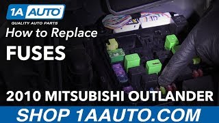 How to Replace Fuses 07-13 Mitsubishi Outlander