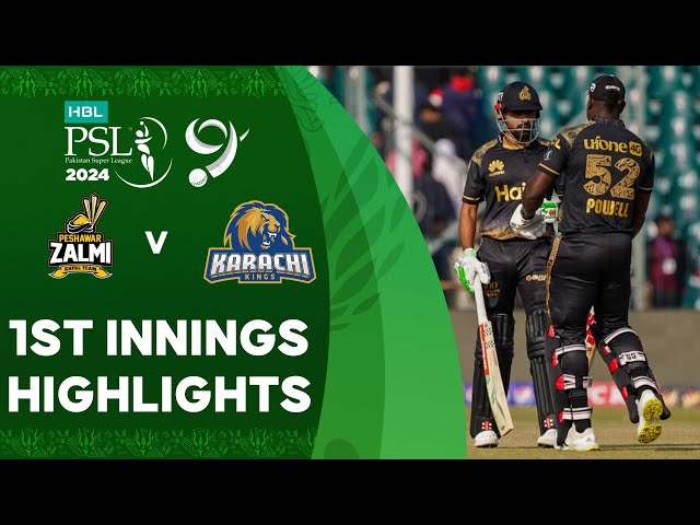 1st Innings Highlights | Peshawar Zalmi vs Karachi Kings | Match 6 | HBL PSL 9 | M1Z2U