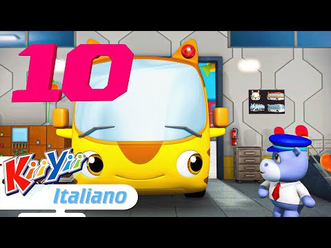10 piccoli bus | KiiYii | Moonbug Kids - Cartoni Animati