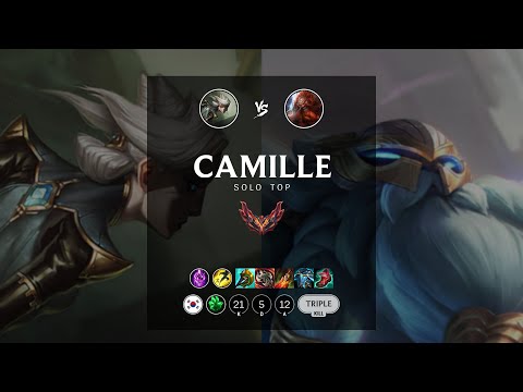 Camille Top vs Gragas - KR Grandmaster Patch 12.18