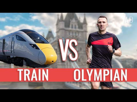 Can An Olympian Run Faster Than A Train?