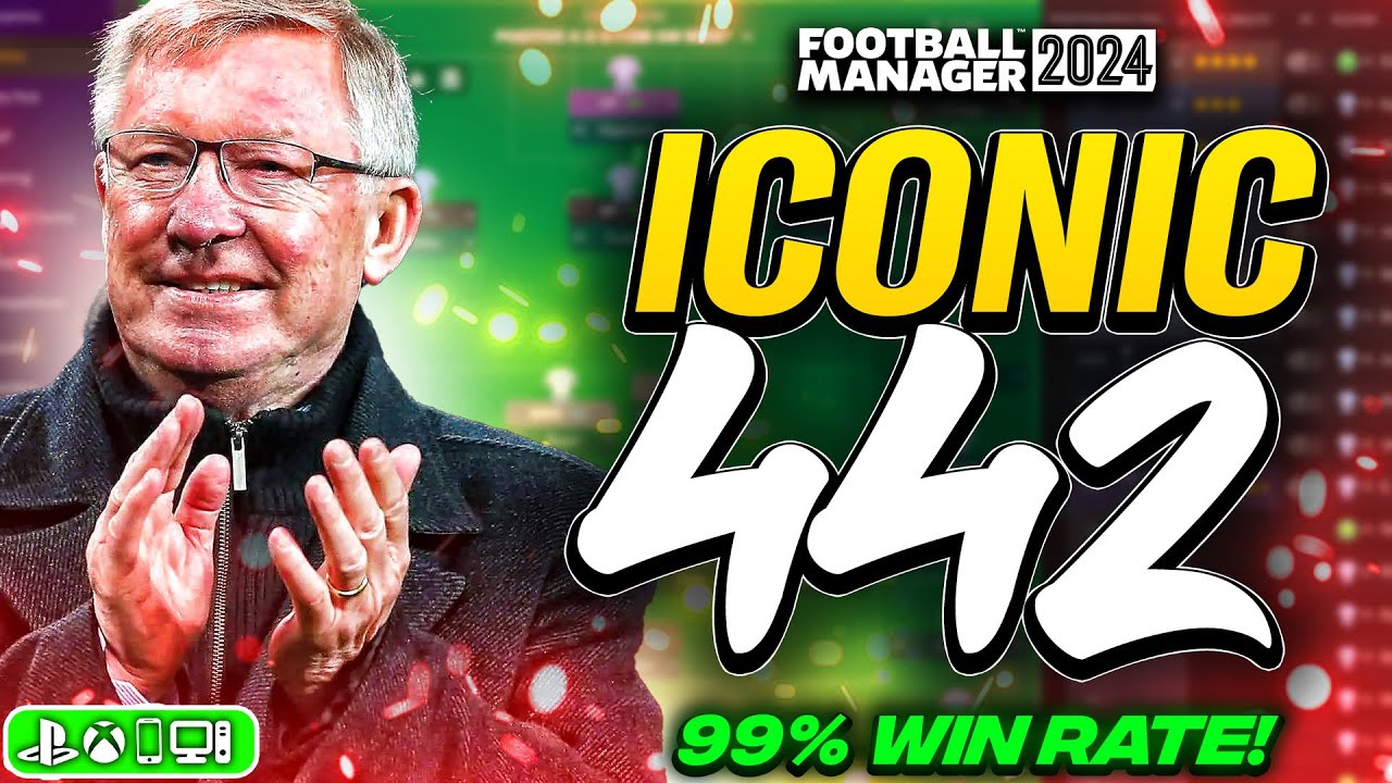 The BEST-EVER 442 FM24 Tactic! (99% Win Rate) | Best FM24 Tactics