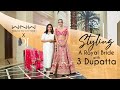Styling A Royal Bride with 3 Dupattas | Dolly Jain Lehenga Dupatta Draping Styles