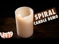 Demo of the Spiral Light Candle.