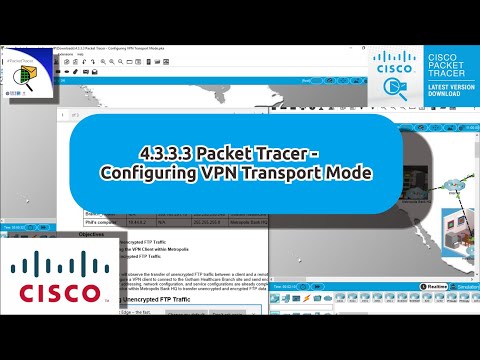 4.3.3.3 Packet Tracer - Configuring VPN Transport Mode || ( Rizal Rifai )