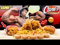 Raising Cane's Chicken Menu Challenge (ASMR MUKBANG) - Kali Muscle