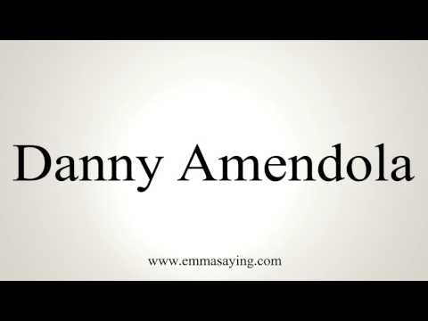 How to Pronounce Danny Amendola