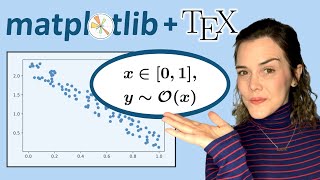 Add math symbols to matplotlib figures with matplotlib LaTeX || Matplotlib Tips