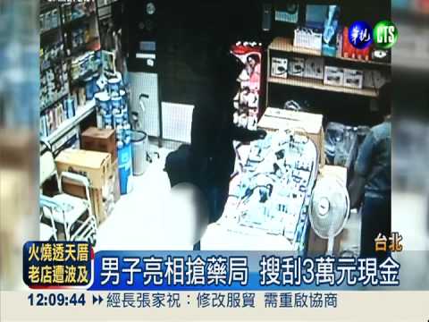 佯裝買藥真洗劫 惡煞亮槍搶藥局