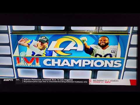 James Baier Steadicam shots - Super Bowl LVI post-game coverage on SportsCenter on ESPN