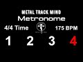 Metronome 4/4 Time 175 BPM visual numbers