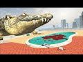 Franklin Vs Giant Crocodile In Indian Bike Driving 3D