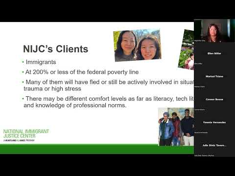 NIJC Training for Pro Bono Language Volunteers, April 2023