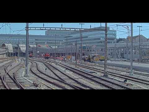 Zeitraffer: Perron-Verlängerung am Bahnhof Bern