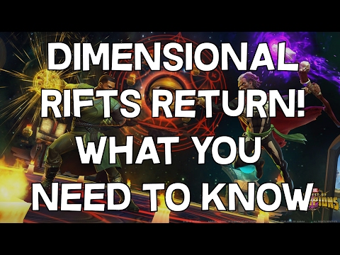 Dimensional Rifts Return Tomorrow! - What you need to know - Marvel Contest Of Champions