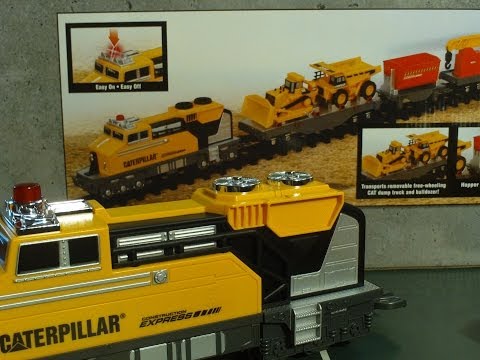 Video for Children Toy Trains Caterpillar Construction  Express Train Set for Kiddies Videos