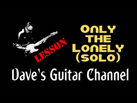 LESSON - The Motels' Only The Lonely solo