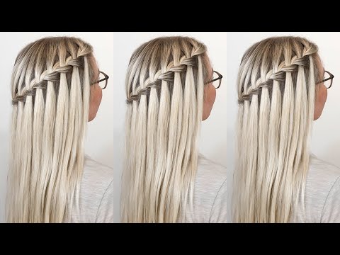 How To Waterfall Braid Your Own Hair For Beginners -...