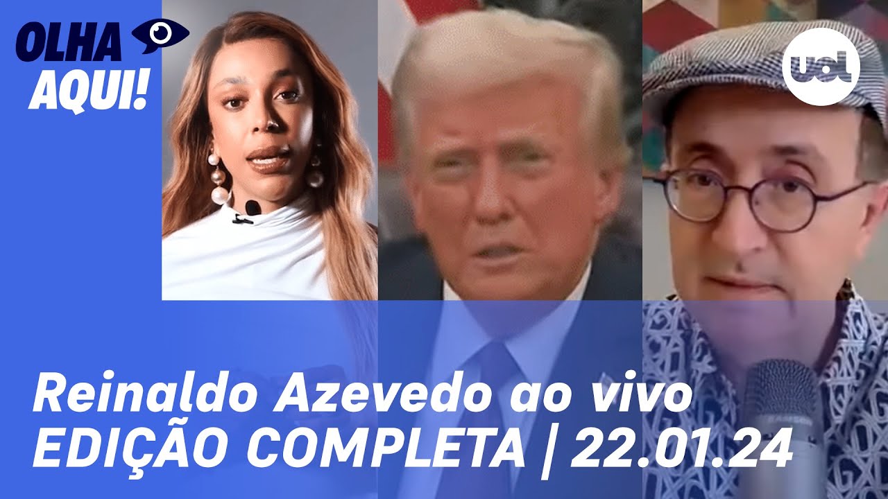 Reinaldo Azevedo ao vivo: Trump ataca bispa; Erika Hilton e caso Pix, Eduardo Bolsonaro x Marçal e+