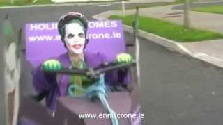 preview picture of video 'Paul The Joker Enniscrone Black Pig Festival Soap Box Derby 2010'