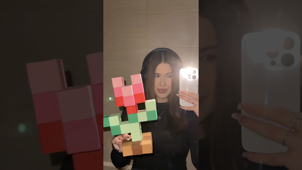 Minecraft DIY Flower EASY And NO Glue TUTORIAL