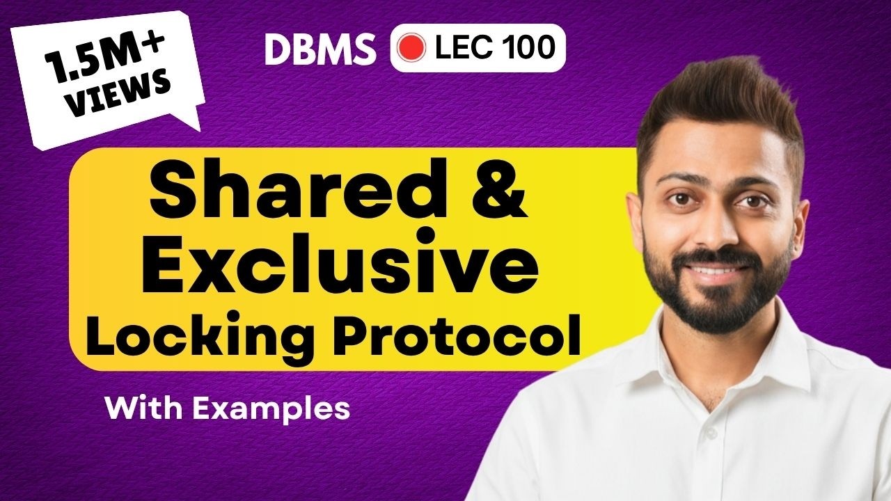Shared Exclusive Locking Protocol with Example | Concurrency Control