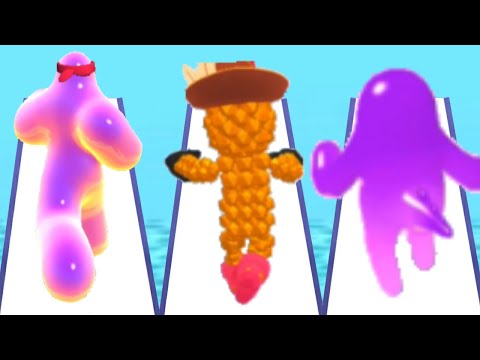 Blob Runner 3D vs Pixel Rush vs Dino Runner 3D