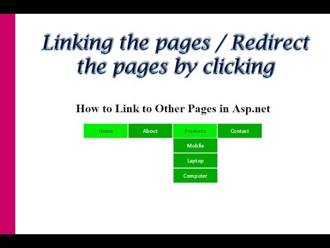 how to link to other pages in asp.net