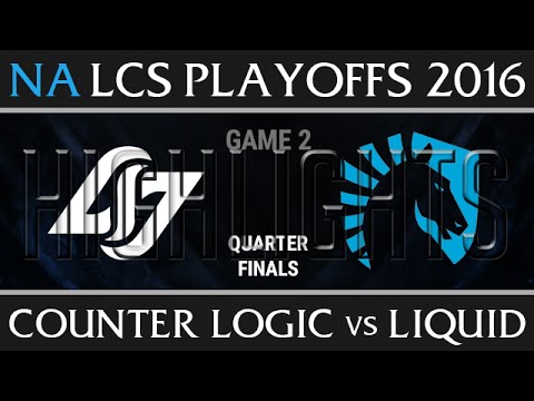 CLG vs Liquid Game 2 Highlights, NA LCS Playoffs Quarter final Summer 2016, CLG vs TL G2 1