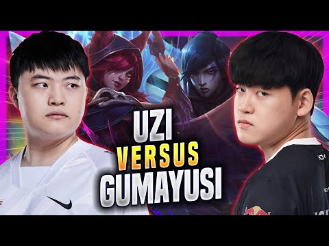 GUMAYUSI vs UZI! - T1 Gumayusi Plays Aphelios ADC vs Uzi Xayah! | Season 2023
