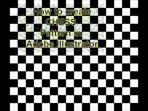 How to make CHESS Pattern/Board in Adobe Illustrator || Kathy Designer || Tutorial for beginners