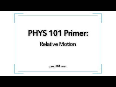PHYS 101 Primer: Relative Motion