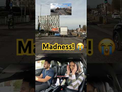 NEARLY GOT SQUASHED! 🫣 #driving #test #chaos #omg #silly #driver #car #road #London #fail