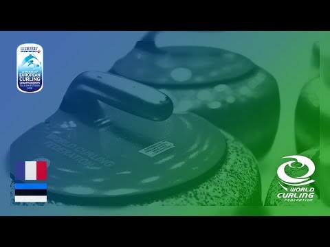 France v Estonia - B-Division men - Le Gruyère AOP European Curling Championships 2018