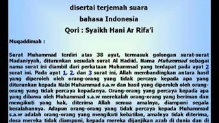 Download lagu 047 Muhammad~ Syaikh Hani Ar Rifa'i disertai terjemah suara (Indonesia) mp3 Download lagu 047 Muhammad~ Syaikh Hani Ar Rifa'i disertai terjemah suara (Indonesia) mp3