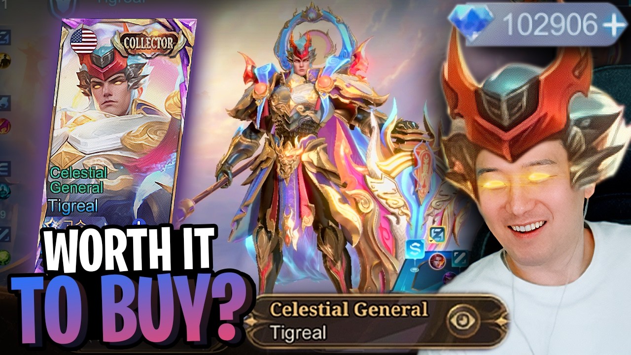 Wow! the cheapest Collector skin? How much is New Tigreal Skin Celestial General | Mobile Legends