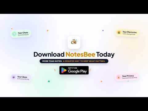 NotesBee: Notes & Chat Saver video thumbnail