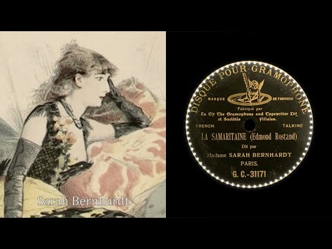 Sarah Bernhardt Voice  (1903)    { 78rpm record }