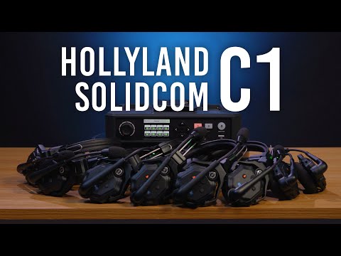 Hollyland Solidcom C1-6S Full-Duplex Wireless DECT Intercom System with 6 Headsets (1.9 GHz) video