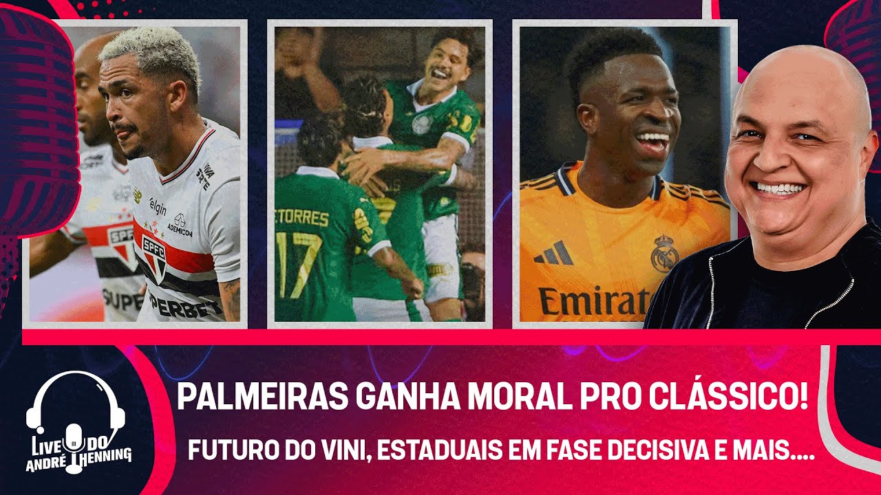 VITÓRIA CRUCIAL DO PALMEIRAS; SÃO PAULO SOFRE EMPATE NO FIM; VINI JR RENOVA OU SAI DO REAL? E MAIS
