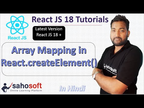 Array Mapping In React Createelement React 18 Tutorials React 18 With Redux Toolkit