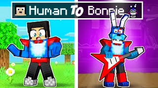 From Human to GLAMROCK BONNIE in Minecraft!