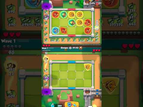 Rush Royale - Tower Defense - PvP Battle Archer Queen versus Firefly