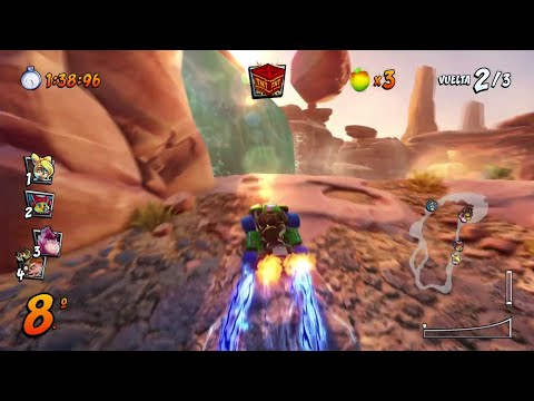 Crash Team Racing Nitro-Fueled Location Of Beenox Boxes Dingo Canyon