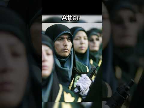 Iranian women before and after the revolution. 